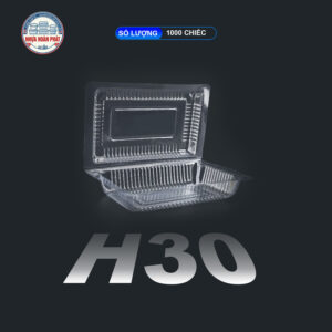 [1000] Hộp PET H30 Đựng Thực Phẩm Bán Mang Đi Chuyên Dụng Giá Sỉ