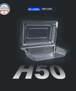 [1000] Hộp PET H50 Đựng Thực Phẩm Bán Mang Đi Chuyên Dụng Giá Sỉ