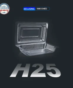 [1000] Hộp PET H25 Đựng Thực Phẩm Bán Mang Đi Chuyên Dụng Giá Sỉ